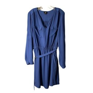 Mossimo Supply Co. Long Sleeved Causal Belted Dress XXL